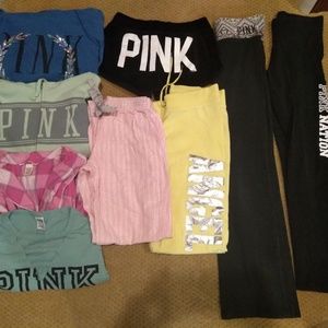 Pink Victoria's secret xsmall bundle